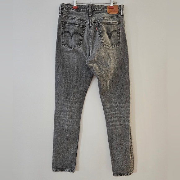 Levi's 501 Red Tab Skinny Washed Black Jeans - Picture 2 of 10